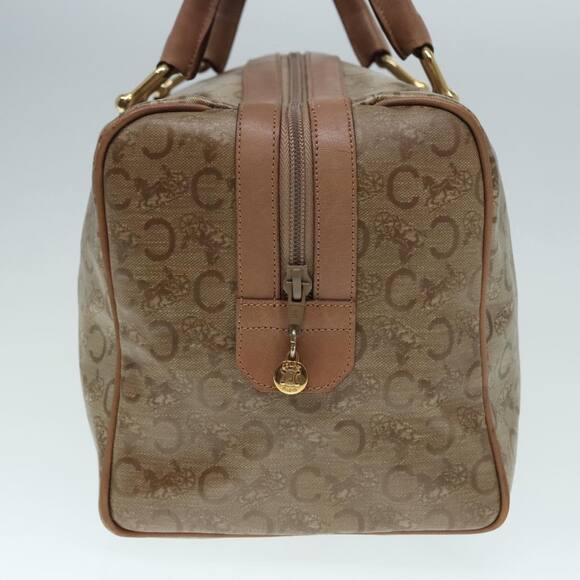 CELINE C Macadam Canvas Hand Bag Pvc Leather Beige - Picture 5 of 13